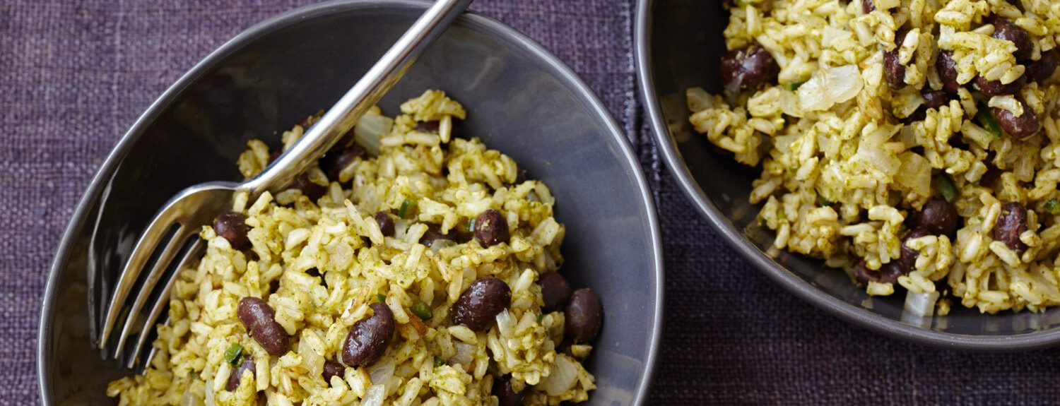 Green Chile Rice with Black Beans