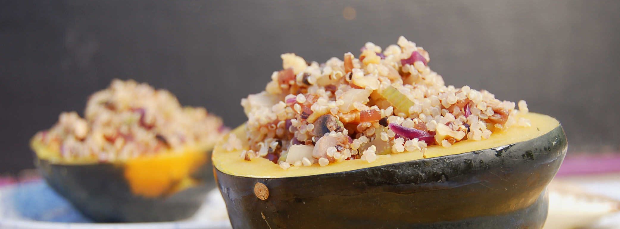Easy Stuffed Acorn Squash