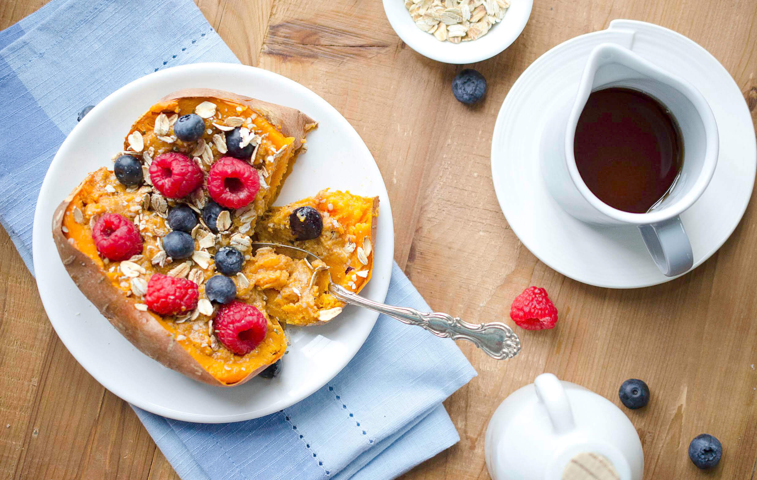 Berry-Stuffed Breakfast Sweet Potato