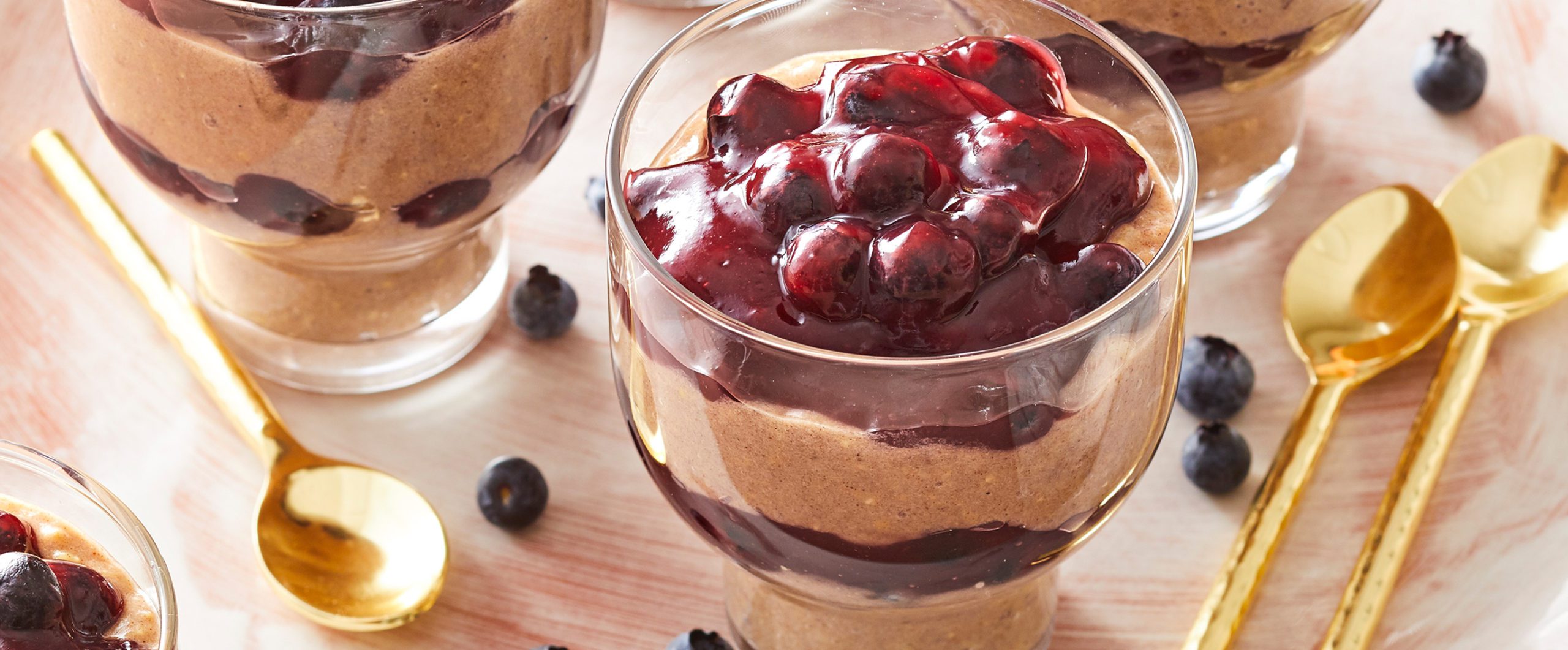 Creamy Blueberry Parfaits with Millet