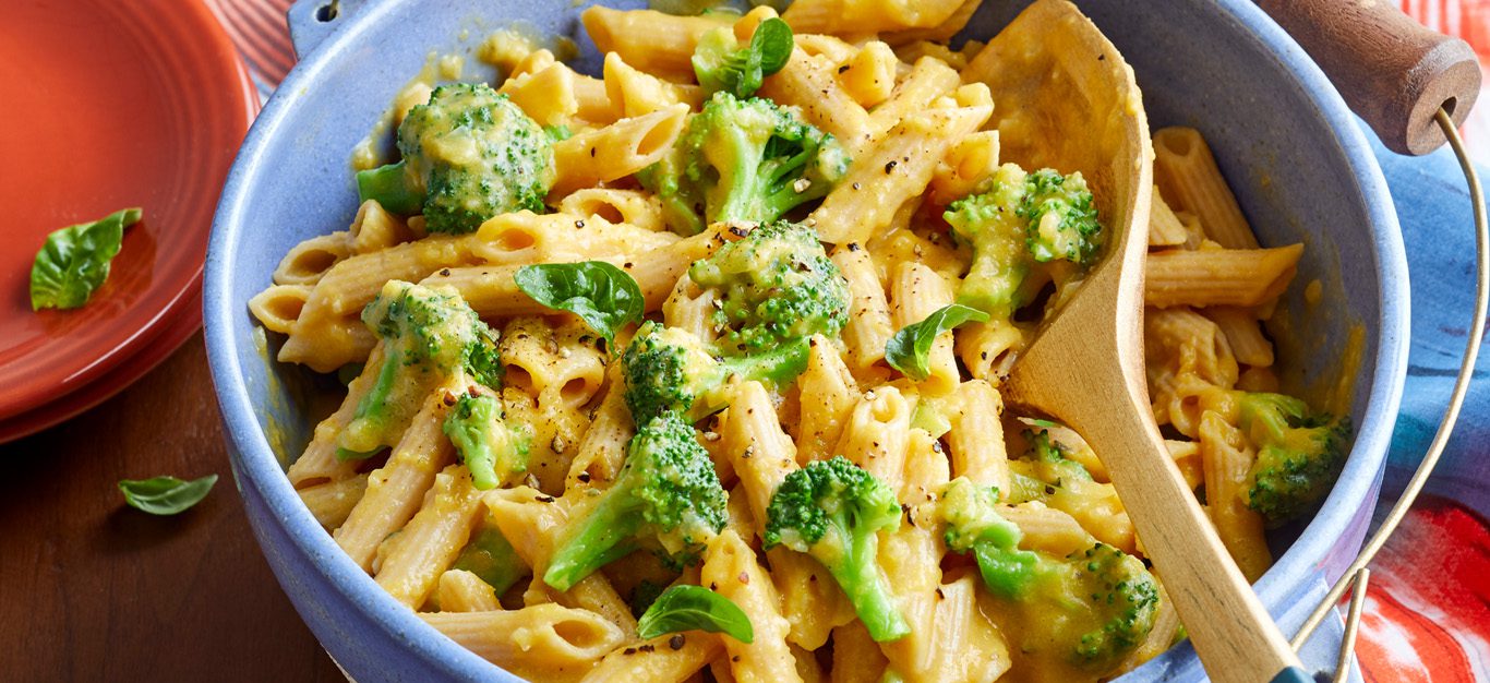 Butternut Squash Mac and Cheese with Broccoli